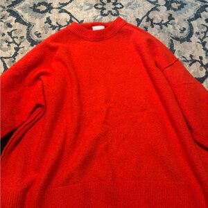 Aerie Vibrant Red Cowl Neck Sweater